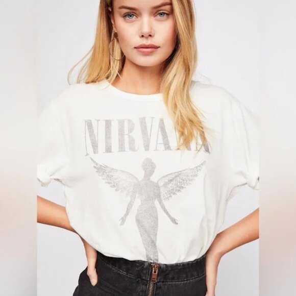 Free People X Nirvana by Live Nation Tee - Picture 1 of 9